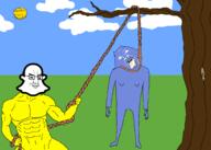 ack app discord discord_tranny ghost grass hanging outdoors purple_skin rope sky snapchat tranny tree variant:bernd variant:chudjak yellow_skin // 2048x1462 // 426.9KB