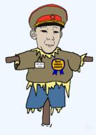 artist:slvt4bibisi award communism froot hammer_and_sickle kick_me kolyma kuz meta:tagme scarecrow strawman variant:kuzjak // 462x647 // 52.2KB