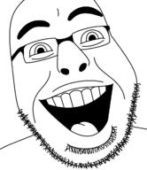 ai_but_not_completely_ai_doe glasses looking_at_you meta:tagme smile subvariant:giggleson teeth tongue variant:cobson // 1042x1204 // 44.9KB