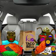 2soyjaks animated azerbaijan azerinigger beard car chechen chechenigger chechenroach chechnya chicken chud_(boorufag) diaper donut glasses hamas_2(namefag) hamas_2_is_a_obese_mutt_shitskin helmet meta:op_took_a_video_of_xerself_eating_taco_bell_with_hamas2 mouth_open mudslime_shitskin_award nigger obese queen_of_spades retard russia spicy ssh ssh-40 subvariant:chudplier subvariant:pissbaby taco_bell thugshaker variant:markiplier_soyjak variant:meximutt video // 1080x1080, 11.1s // 2.3MB