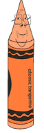 color crayola crayon glasses orange smile transparent_background variant:protestantjak // 1000x3000 // 148.5KB