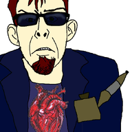 animated catnip closed_mouth clothes ear frown glasses goatee green_eyes hair heart postal postal_2 postal_dude red_hair soyjak tinted_glasses variant:nojak video_game white_skin // 679x895 // 308.8KB