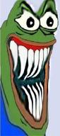 amphibian big_teeth frog meta:not_oc nas:pepe open_mouth pepe pepe_the_frog subnas:hungrytas teeth // 258x586 // 282.1KB