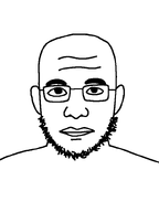 bald closed_mouth ear glasses neutral stubble thick_eyebrows variant:grandjak // 600x800 // 21.8KB