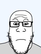 drawing glasses neutral op_is_a_retarded_lazy_faggot_for_not_tagging_his_own_shit stubble subvariant:neutralplier variant:markiplier_soyjak // 600x800 // 13.2KB