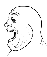 bald double_chin eyebags eyebrows fat forehead_lines lips looking_to_the_left mouth_open neck no_background no_hair nose obese series:sidejaks side_profile stubble subvariant:alicia_side teeth template transparent_background variant:alicia // 500x600 // 18.6KB