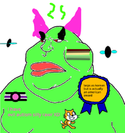 award green_skin scratch_cat stinky text trend:slopjak variant:meximutt // 601x640 // 74.7KB