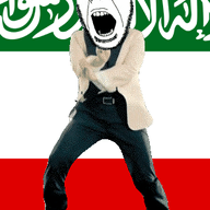 angry animated arabic_text calligraphy country dance flag flag:somaliland full_body gangnam_style glasses irl open_mouth shahada somaliland soyjak stubble variant:cobson // 300x460 // 505.6KB