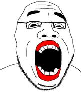 beard big_nostrils eyebrows glasses open_mouth red_lips teeth_showing variant:unknown // 510x606 // 12.9KB