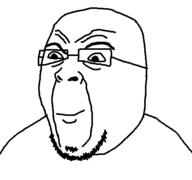 cocky fat glasses muhammad_ali smile smirk soyjak stubble variant:alijak // 498x466 // 8.9KB