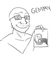 2soyjaks arm blowjob closed_mouth gem glasses hand holding_object mustache nsfw open_mouth penis smile soyjak stubble subvariant:blowjob_gapejak text variant:soyak // 463x500 // 64.1KB