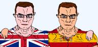 blue_eyes brimmiest_comments_section☣️☣️☣️_do_not_enter☣️☣️☣️ british brown_hair meta:op_made_a_self_portrait_of_xerself no_beard no_glasses spain spanish_flag subvariant:muscular_chud template union_jack variant:chudjak // 1677x812 // 203.0KB