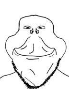 closed_mouth smile soyjak stubble subvariant:gapejak_front subvariant:henry subvariant:wholesome_soyjak variant:gapejak // 700x933 // 42.1KB