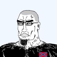 angry black_shirt buff chud clothes confederacy confederate confederate_flag flag:confederate_states_of_america hair muscles muscular_male pantera_(music_band) phil_anselmo soyjak subvariant:muscular_chud subvariant:perceptive_chud variant:chudjak // 799x799 // 56.4KB
