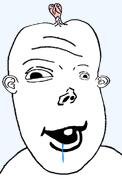 brainlet distorted downs_syndrome dumb no_glasses no_stubble retard retarded small_brain stupid transparent_background variant:vlodson // 640x1011 // 153.4KB