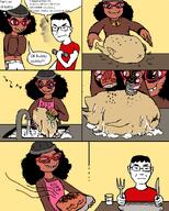 afro bait brown_skin chicken comic drawing glasses heart_eyes soap subvariant:soyniqua variant:chudjak variant:soytan // 1600x2000 // 265.1KB