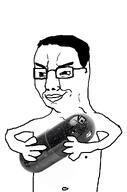 blackpill half_body hugging incel smug variant:chudjak // 676x1021 // 157.4KB