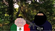 ar-15 at_gunpoint balaclava brown_skin cartel closed_eyes closed_mouth crying double_chin execution fat firearm flag:mexico forest gun gynaecomastia hair imminent_death its_over jalisco_new_generation_cartel looking_to_the_left mask mexico mutt rifle se_acabo text variant:meximutt // 1600x900 // 2.1MB