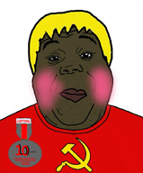 black_skin blush commie commie_pedo_troon communism hammer_and_sickle leftypol nigger subvariant:hunky_twink_sex_machine variant:alicia // 928x1120 // 807.1KB