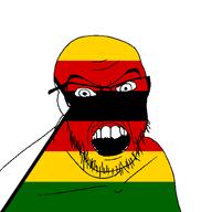 angry country flag glasses jacksepticeye looking_at_you mustache open_mouth soyjak stubble teeth variant:feraljak youtube zimbabwe // 1500x1500 // 28.6KB