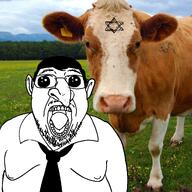 buttoned_shirt jewish_star judaism kike kike_nose moloch nas:nigger_cow nigger_cow oh_my_god_she_is_so_attractive star_of_david variant:bernd // 1280x1280 // 1.7MB