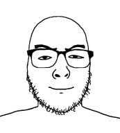 bald eyebrows eyes glasses happy nose smile soyboy stubble variant:uncjak white_background // 900x1000 // 150.5KB