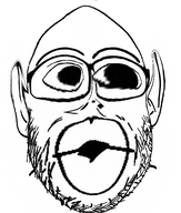 deformed distorted ear glasses looking_to_the_right small_nose soyjak stubble subvariant:nogoblin variant:nojak white_background white_skin // 443x523 // 215.7KB