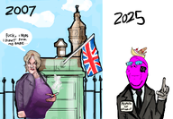 admin balloon belly_inflation black_glasses blond britain british cigarette clothes england female fetal_alcohol_snydrome great_britain hand happy linux london necktie pregnancy pregnant prime_minister purple_shirt queen_of_spades quote retard smile smoking suit united_kingdom variant:gapejak white_eyes // 1122x780 // 436.8KB