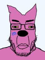 closed_mouth discord ear furry glasses hoops hoops_and_yoyo pink_skin series:esl_pedo_league soyjak stubble subvariant:chudplier transparent_background variant:markiplier_soyjak yellow_sclera // 600x800 // 10.1KB