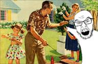 angry child family glasses grass house open_mouth painting pointing stubble variant:feraljak woman // 780x513 // 913.6KB