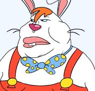 animal blue_eyes bnuuy bowtie buck_teeth clothes ear fat hair lips rabbit roger_rabbit satoko_this_you? toon variant:meximutt who_framed_roger_rabbit // 888x849 // 68.1KB