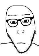 closed_mouth frown glasses soyjak stubble variant:unknown // 285x404 // 21.1KB