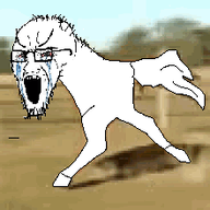 animal animated balding bloodshot_eyes crying glasses hooves horse open_mouth retarded_running_horse running stubble variant:soyak // 220x220 // 68.5KB