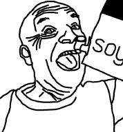 clothes ear open_mouth soy soyjak text variant:unknown // 843x910 // 156.0KB