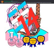 ack award badge discord flag flag:transgender_pride_flag hanging logo open_mouth purple_hair rope screenshot space_station_13 space_station_14 stubble teeth tongue tranny variant:bernd // 960x847 // 634.0KB