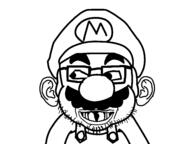 clothes ear hat mario mustache nintendo open_mouth stubble teeth variant:mahjak video_game // 1440x1080 // 91.4KB