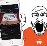 arm award cartoon clothes glasses grand_theft_auto hand holding_object holding_phone iphone karen lisa_simpson memes_(reddit) open_mouth phone r_memes reddit reddit_moment redditard safe_edgy soyjak stubble subvariant:phoneplier subvariant:phoneplier_vertical text the_simpsons tshirt variant:markiplier_soyjak // 680x665 // 356.0KB