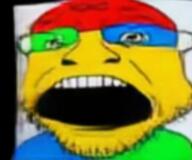 beard blue_skin colorful ext=mp4 glasses green_skin meta:ai_generated meta:not_oc meta:warning_fucking_loud music open_mouth piano profanity red_skin smile stubble variant:coinjak yellow_skin // 480x400, 8.7s // 2.4MB