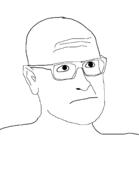 doctor_who forehead glasses soyjak stare thougher variant:unknown wrinkles // 2400x3304 // 65.0KB