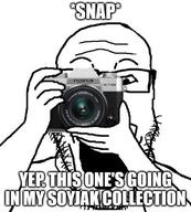 arm camera compilation glasses hand holding_camera holding_object open_mouth soyjak soyjak_collection stubble text variant:markiplier_soyjak // 500x556 // 195.0KB