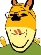 ear fox furry glasses jackbox meta:tagme scar smile soyjak stubble subvariant:wholesome_soyjak tail tee_ko variant:gapejak // 600x800 // 63.9KB