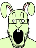 glasses green_skin open_mouth variant:markiplier_soyjak // 600x800 // 83.8KB