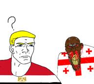 angry aryan egypt eyes_like_the_o-o-cean flag:egypt flag:georgia_(country) georgia meta:countrywars obsessed question_mark seething variant:angry_soyjak // 1112x990 // 184.2KB