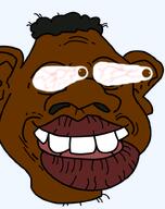 afro big_lips booba brown_skin eyes hair head looking_to_the_right meta:not_oc nas:tyrone negro negroid nigger sheeeit teeth transparent_background tyrone // 638x807 // 89.0KB