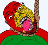 ack dead flag flag:lipetsk glasses hair hanging lipetsk_oblast oblast open_mouth rope russia skin soyjak stubble suicide teeth tongue transparent transparent_background variant:bernd white yellow_teeth // 768x719 // 162.9KB