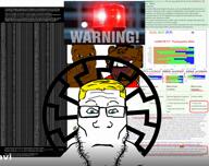 a10_eyes alarm animated aryan music sonnenrad sound statistics subvariant:feralnigger subvariant:impish_tyrone subvariant:neutralplier total_nigger_death variant:feraljak variant:impish_soyak_ears variant:markiplier_soyjak warning // 1360x1080, 22.9s // 3.6MB