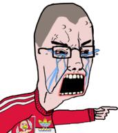 angry bloodshot_eyes chicken crying kurwa lips poland seething short_hair tear variant:chudjak // 680x762 // 223.5KB