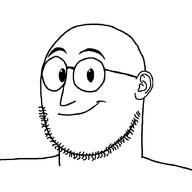 closed_mouth ear glasses hotdiggedydemon smile soyjak stubble variant:weirdpenis // 900x900 // 14.8KB