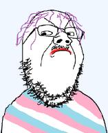 angry angry_eyebrows beard glasses lipstick looking_to_the_left meta:leaky mustache oc original_content scowl stubble template tranny trans_colors troon troonella variant:gapejak // 492x600 // 103.7KB