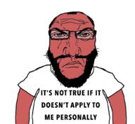 angry arm balding beard closed_mouth clothes glasses mustache punisher_face red_face red_skin subvariant:science_lover t-shirt text tshirt variant:markiplier_soyjak white_background white_shirt // 1017x935 // 447.6KB